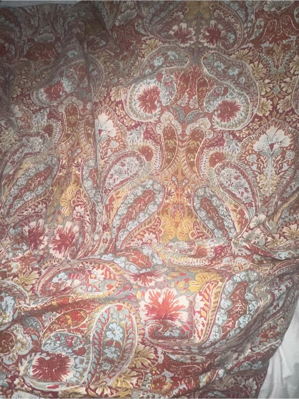 Pottery Barn Bella Paisley Duvet Cover and Shams Queen